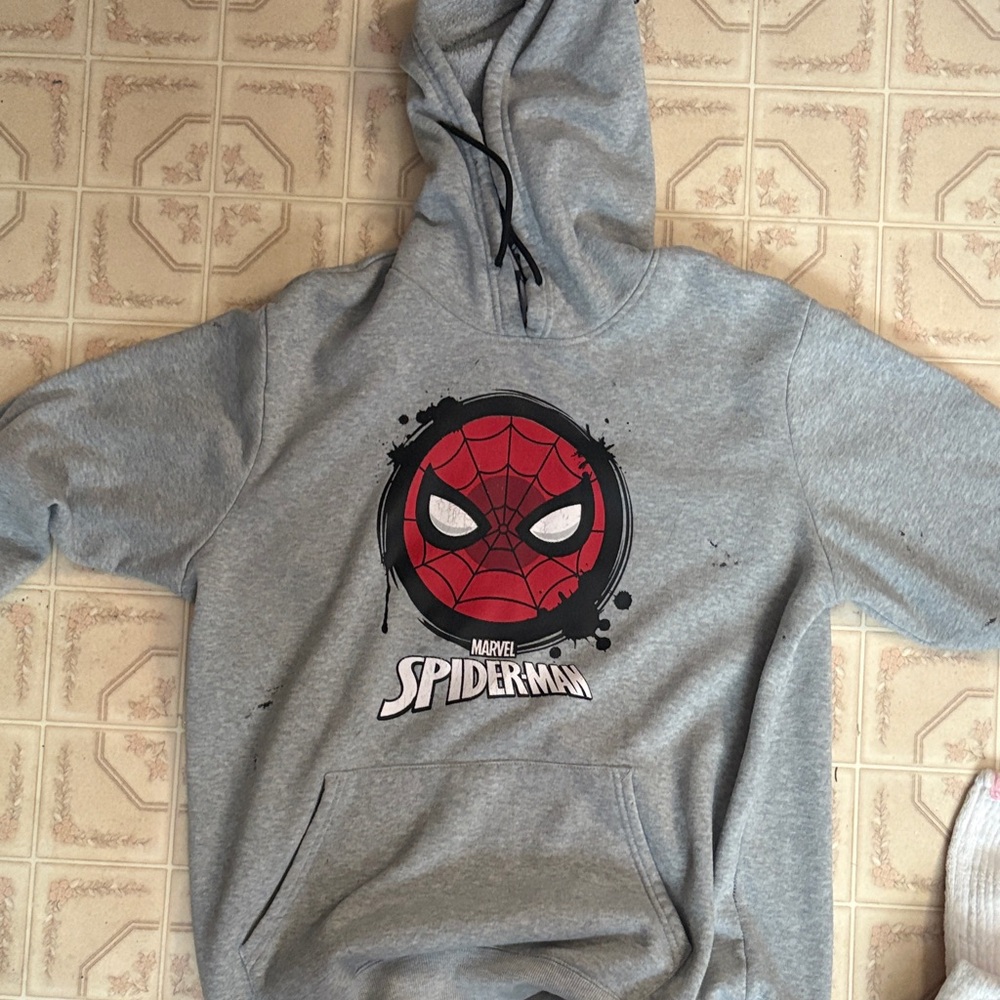 Marvel Gray Spider-Man Pullover